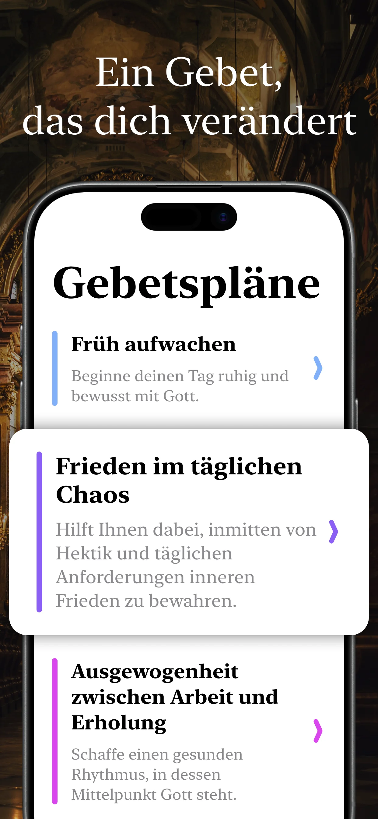 Persönlicher Plan für Wachstum im Glauben, ähnlich wie der Kreuzweg oder der Rosenkranz